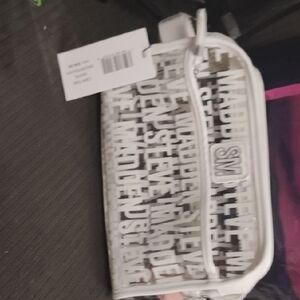 Steve Madden White and Gray  Bag
